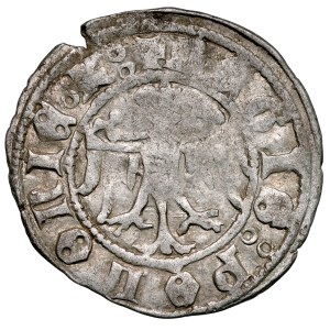 Casimir the Great, 1333–1370, Quartering, Kraków. Obverse: The king in majesty; Reverse: The Piast eagle.