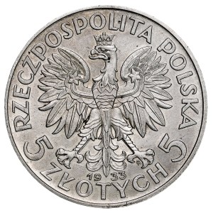 Seconda Repubblica Polacca, 5 zloty 1933, Donna, Varsavia.