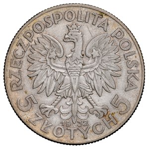 Seconda Repubblica Polacca, 5 zloty 1932, Donna, Varsavia.