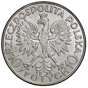 II RP, 10 złotych 1932, Kobieta, Londyn.