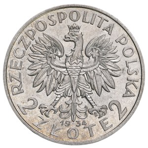 II RP, 2 złote 1934, Kobieta, Warszawa.