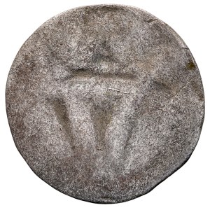 Silesia, Wrocław, Władysław II Jagiellończyk 1471–1516, Halerz, Obverse: Crowned Letter W — ONE-SIDED!