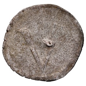 Śląsk, Hrabstwo Kłodzkie, Ulryk z Hardeck 1501-1524, Halerz, Av.: Gotycka litera V, Rv.: Czeski Lew, Kłodzko.
