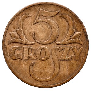 Seconda Repubblica Polacca, 5 groszy 1934, Varsavia.