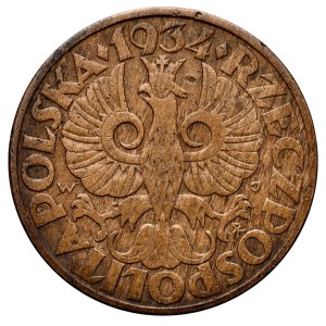 Seconda Repubblica Polacca, 5 groszy 1934, Varsavia.