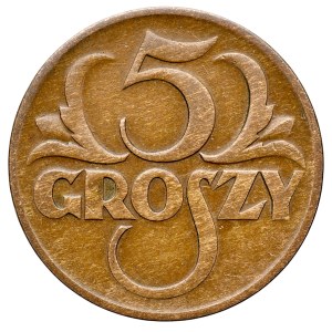 II RP, 5 groszy 1934, Warszawa.