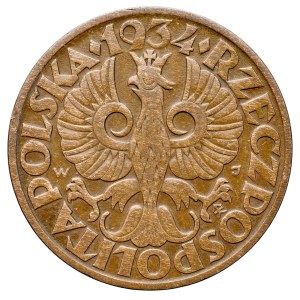 II RP, 5 groszy 1934, Warszawa.