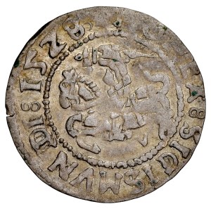 Sigismund I. der Alte 1506–1548, Halbgroschen 1528 V, Vilnius.