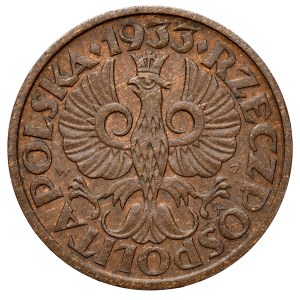 Second Polish Republic, Grosz 1933, Warsaw.