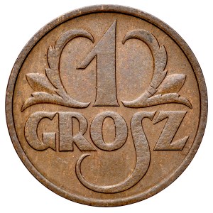 Second Polish Republic, Grosz 1933, Warsaw.