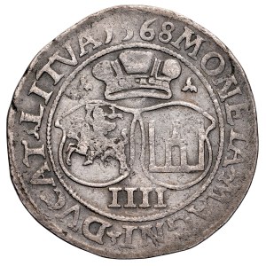 Sigismund II Augustus, 1545–1572, Czworak, 1568, Vilnius. L/LITVA
