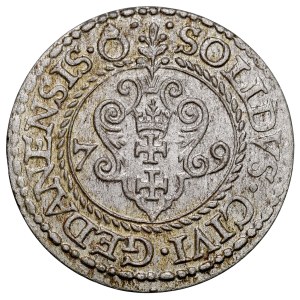 Štefan Báthory 1576–1586, šeląg z roku 1579, Gdaňsk.
