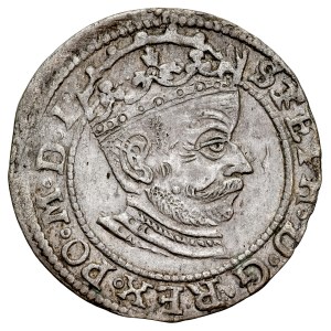 Štefan Báthory 1576–1586, groš 1581, Riga, R. Skorý typ.