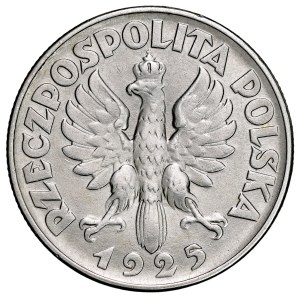 II RP, 2 złote 1925, Dziewczyna, Filadelfia.