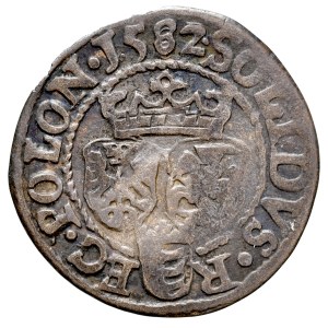 Stefan Batory 1576–1586, šeląg 1582, Olkusz. RRR. Bez popisu!