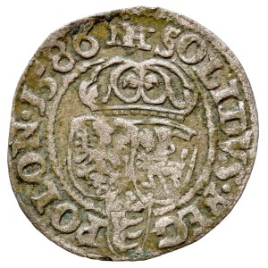 Stefan Batory 1576–1586, Szeląg 1586 I-D/NH, Olkusz.
