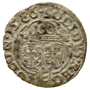 Stefan Batory 1576–1586, Szeląg 1586 NH, Olkusz.