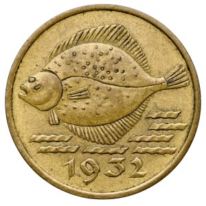 WMG, 5 pfennigs, 1932, Turbot, Berlin.
