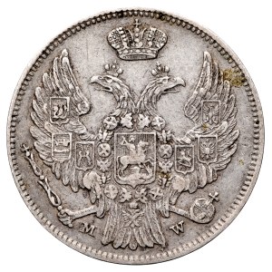 Russian Partition, 15 kopecks, 1 zloty, 1837 M-W, Warsaw.