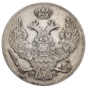 Russian Partition, Nicholas I, 1826–1855, 30 kopecks, 2 zlote, 1839 M-W, Warsaw.