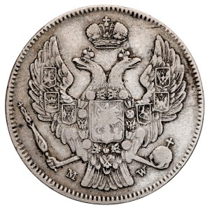 Russian Partition, Nicholas I, 1826–1855, 30 kopecks, 2 zlote, 1835 M-W, Warsaw.