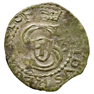 Zygmunt III 1587-1632, Szeląg 1613, Bydgoszcz. Fałszerstwo? Imitacja?