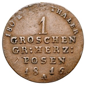 Grand Duchy of Poznań, Grosz 1816 A, Berlin.