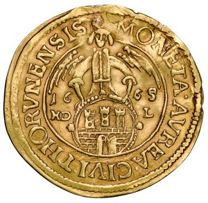 Jan II Kazimierz 1649-1668, Dwudukat 1665 HD-L, Toruń.
