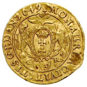 John II Casimir, 1649–1668, Ducat, 1649, Gdańsk.