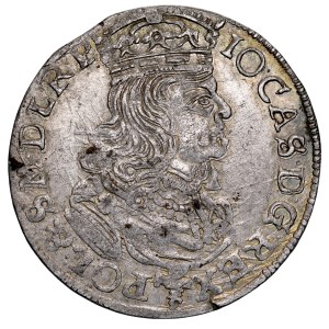 John II Casimir 1649–1668, Six-real coin, 1661, N-G, Poznań. RRR.