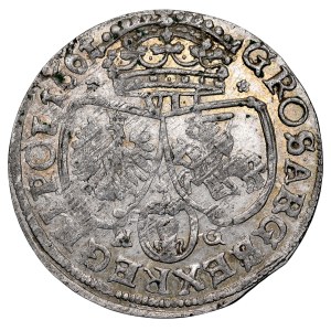 John II Casimir 1649–1668, Six-real coin, 1661, N-G, Poznań. RRR.