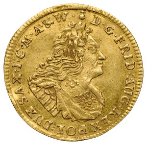 August II Mocny 1697-1733, Dukat sasko-polski 1721 IGS, Drezno.