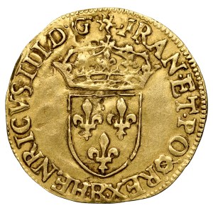 Henry of Valois, 1574–1589, Ecu d'or, 1589, Paris.