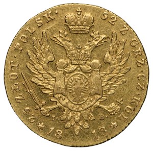 Królestwo Polskie, 25 złotych 1818 I-B, Warszawa.