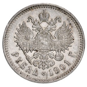 Russie, Nicolas II (1894-1917), rouble de 1901, Saint-Pétersbourg.