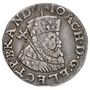 Germany, Brandenburg, Joachim II Hector 1535-1571, Trojak 1553, Frankfurt. RR.
