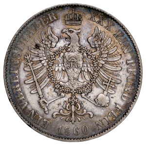 Kingdom of Prussia, Frederick William IV, 1840–1861, Thaler, 1860, Berlin.