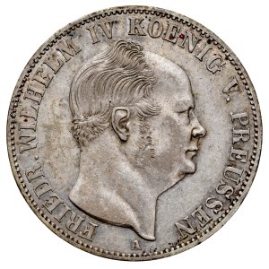 Kingdom of Prussia, Frederick William IV, 1840–1861, Thaler, 1853, Berlin.