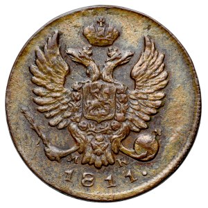 Russia, Aleksander I 1801-1825, Denga 1811 ИМ-МК, Iżersk.