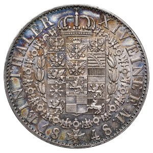 Kingdom of Prussia, Frederick William IV, 1840–1861, Thaler, 1848, Berlin.