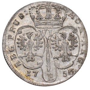 Regno di Prussia, Federico II il Grande 1740-1786, sei real 1756 E, Königsberg.