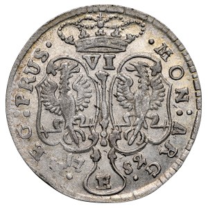 Regno di Prussia, Federico II il Grande 1740-1786, sei real 1752 E, Königsberg.