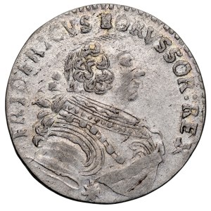 Kingdom of Prussia, Frederick II the Great 1740–1786, Six-Reichsthaler 1755 E, Königsberg.