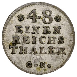 Kingdom of Prussia, Frederick II the Great, 1740–1786, 1/48 thaler, 1747, GK, Kleve.