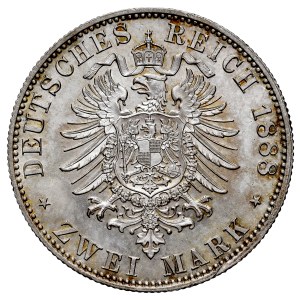 Deutschland, Preußen, Friedrich III. 1888, 2 Mark 1888 A, Berlin.