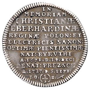 August II. der Starke 1697–1733, Halbgulden, 1/3 Taler 1727, Dresden.