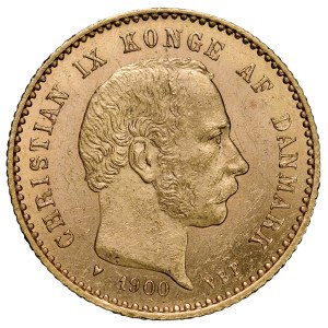 Danimarca, Cristiano IX, 10 corone 1900, Copenaghen.