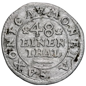 August II. der Starke 1697–1733, 1/48 Taler 1709 EPH, Dresden.