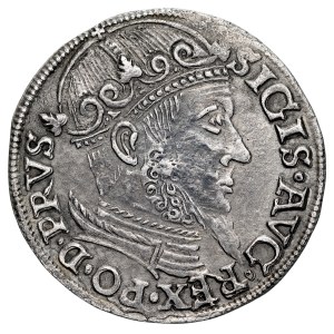 Zygmunt II August 1545-1572, Trojak 1557, Gdańsk.