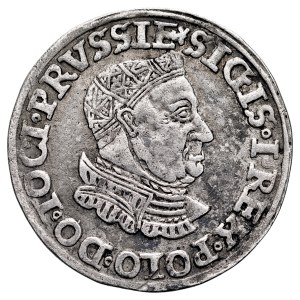 Zygmunt I Stary 1506-1548, Trojak 1535, Toruń.